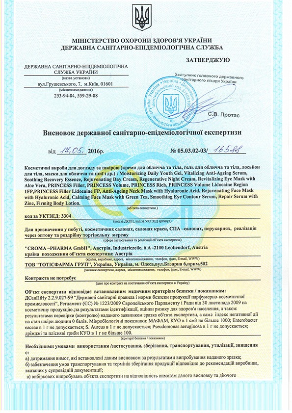 сертификаты филлеров Сайфа
