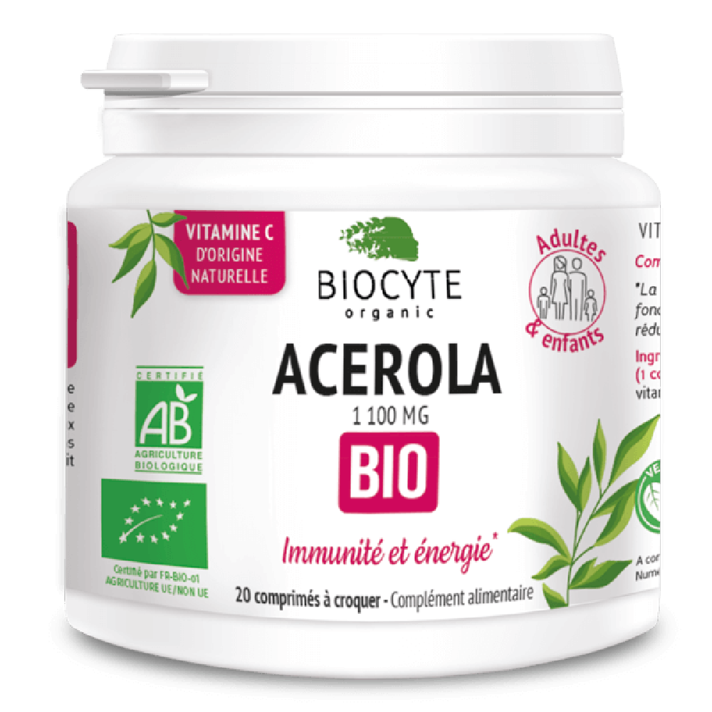 Biocyte Acerola Bio 20 капсул: В кошик BIOAC01.6272534 - цена косметолога
