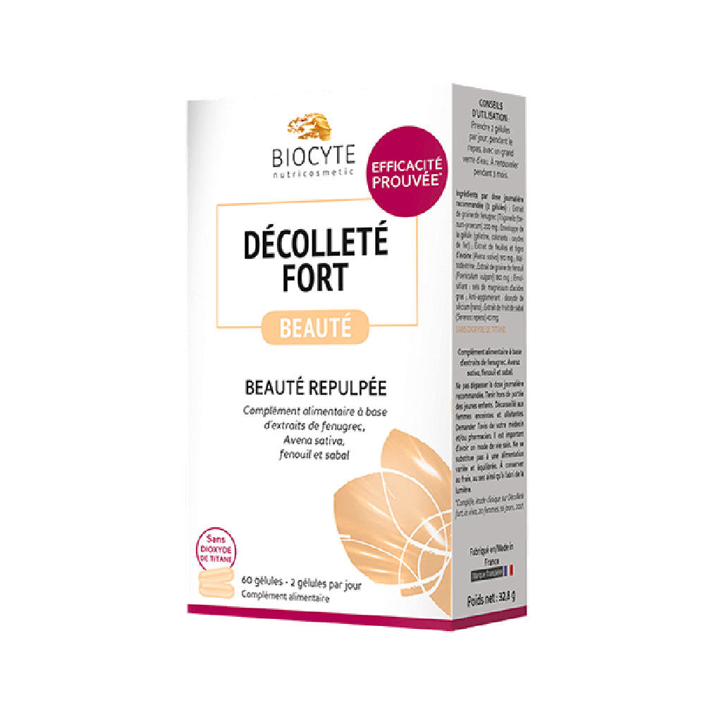 Biocyte Decollete Fort 60 капсул: В кошик PEADE01.6330595 - цена косметолога