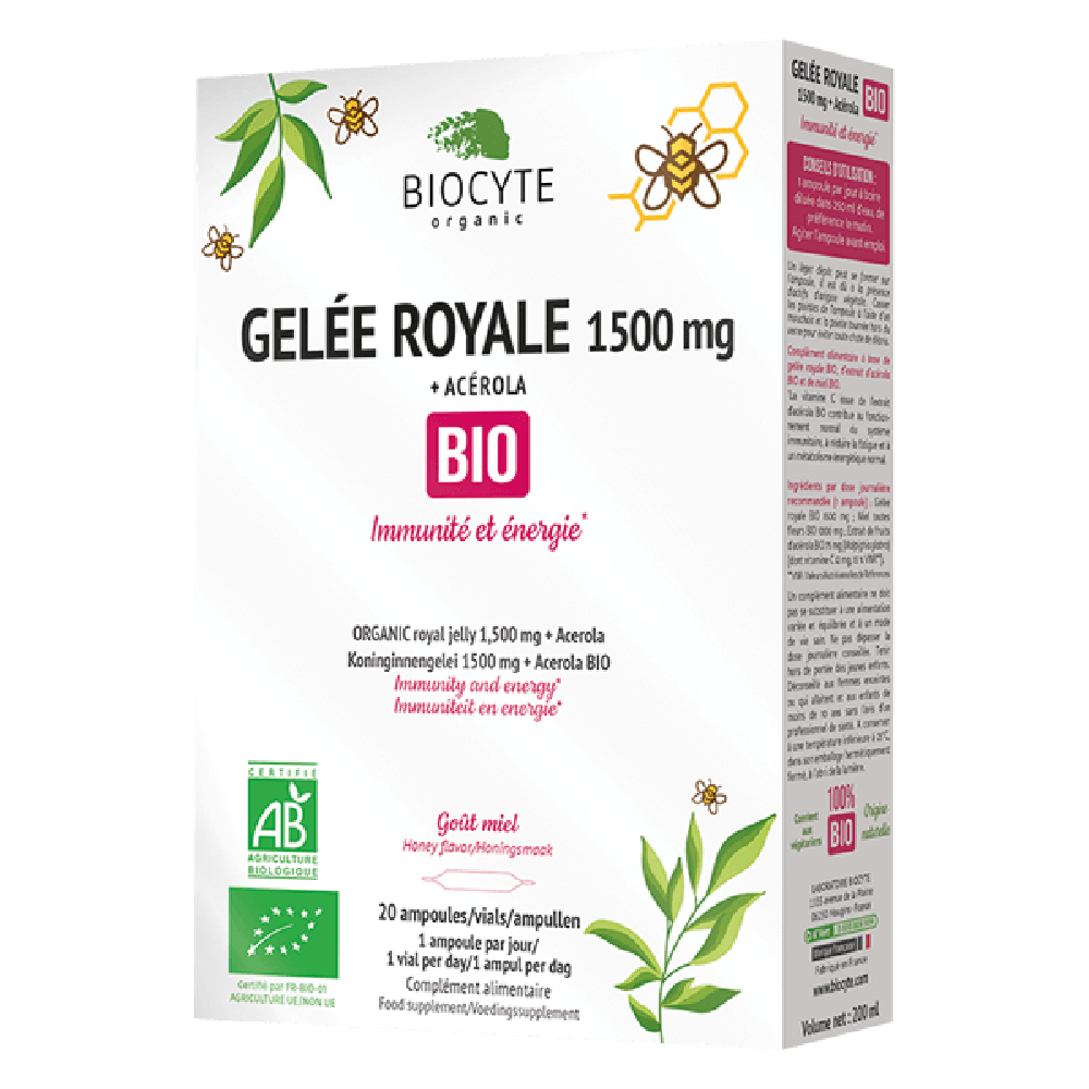 Biocyte Gelee Royale Bio 20 капсул: В кошик BIOGE01.6285178 - цена косметолога