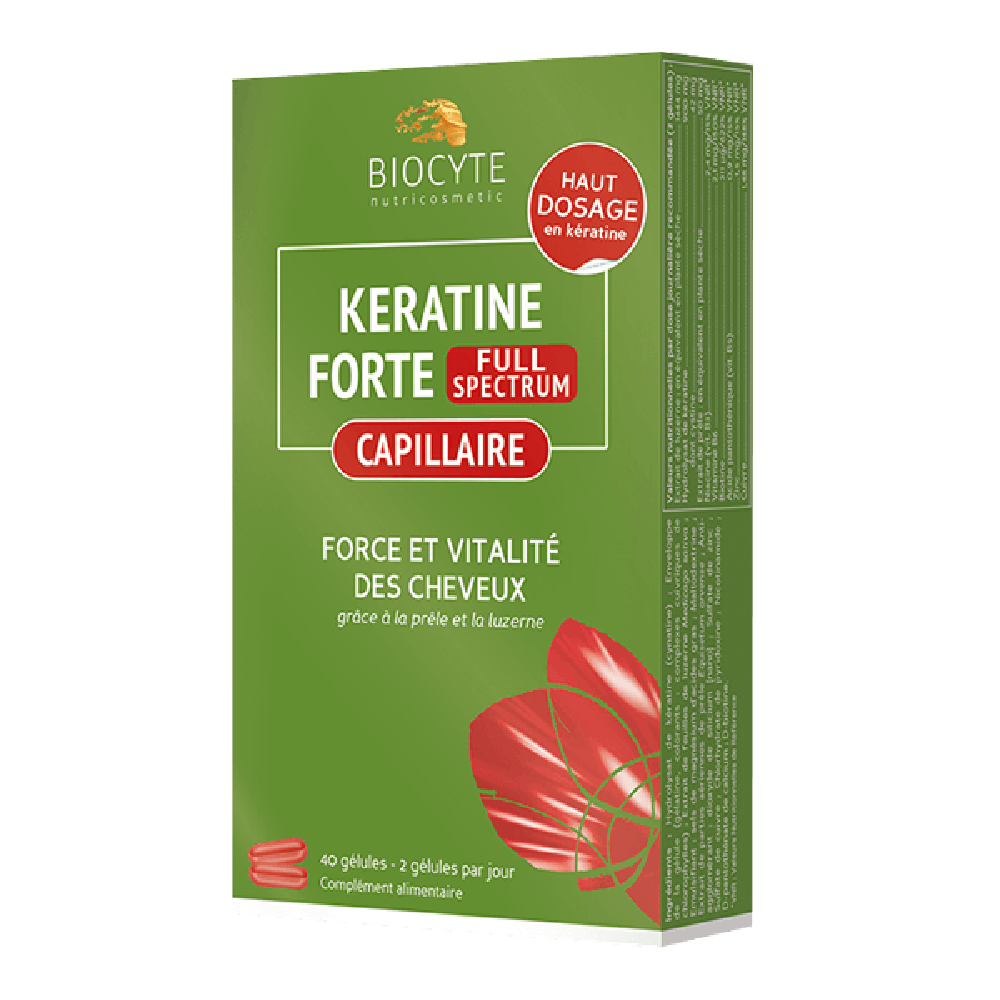 Biocyte Keratine Forte Full Spectrum 40 капсул: В корзину CHEKE14.6033619 - цена косметолога