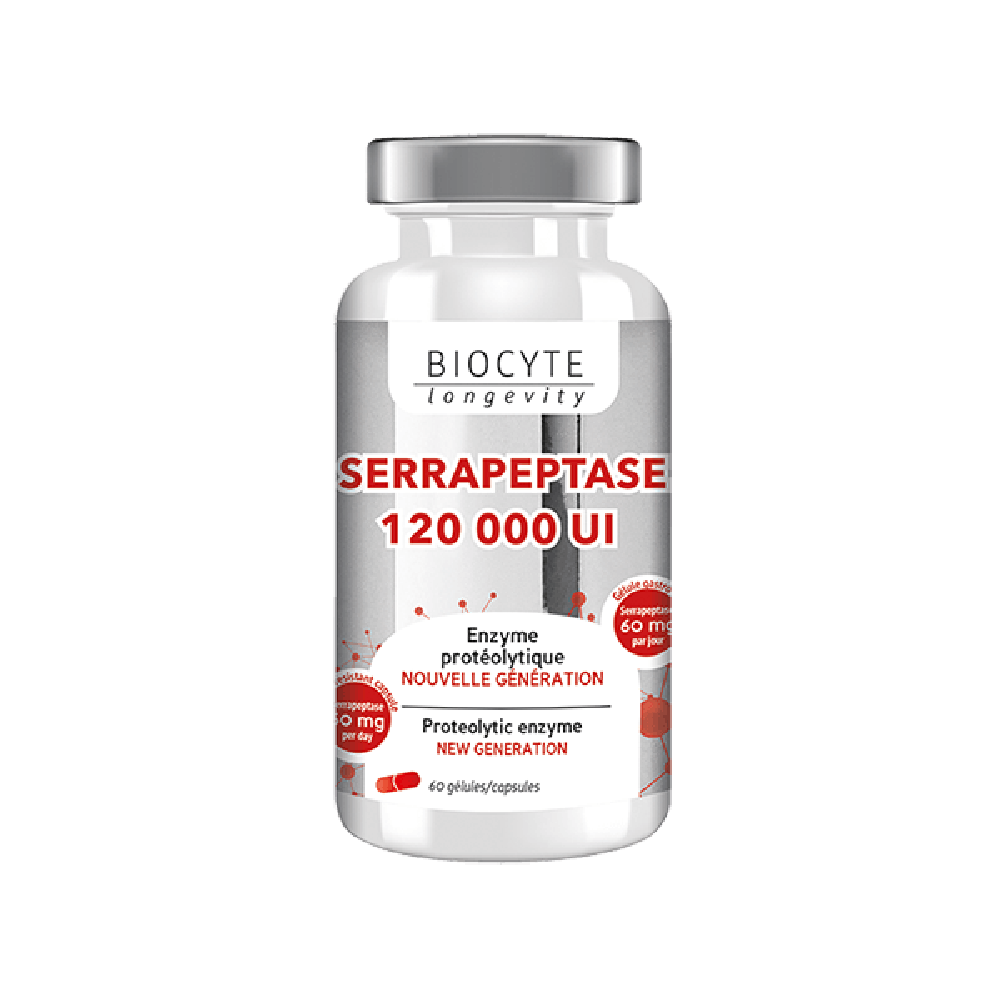 Biocyte Serrapeptase 60 капсул: В кошик LONSE01.6243124 - цена косметолога