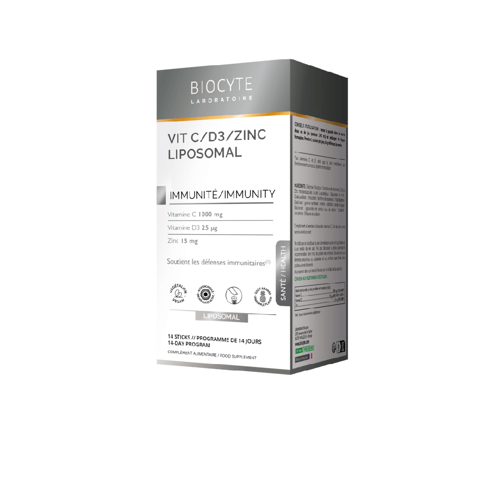 Biocyte VITAMINE C-D3-ZINK LIPOSOMAL 14 стиков: В корзину LONVI11.6334875 - цена косметолога