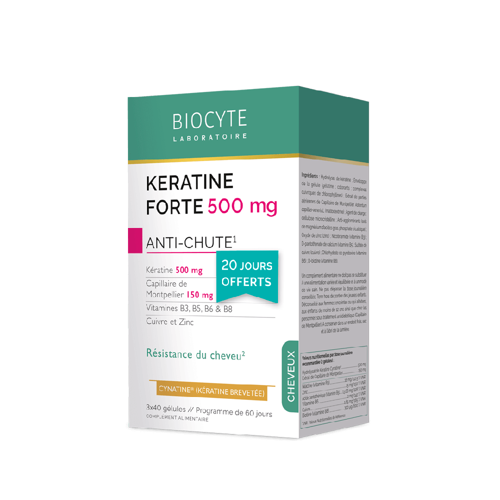 Biocyte Keratine Forte Anti-Chute 120 капсул: В корзину CHEKE18.2502840 - цена косметолога