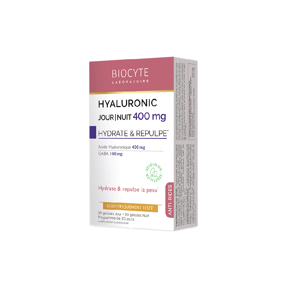 Biocyte Hyaluronic Jour/Nuit 400Mg 30 капсул: В корзину PEAHY12.6295128 - цена косметологаHYALURONIC JOUR/NUIT